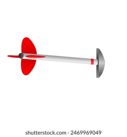 Realistischer Bogenpfeil. Vektorillustration.