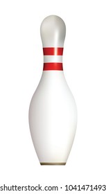 Realistic bowling pin