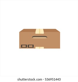 realistic box icon