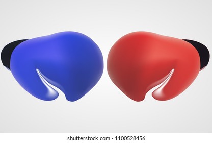 Realistic Boxing gloves. Vector eps10.