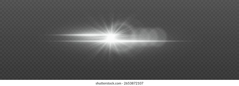 Realistic bright light effect of lens flares.