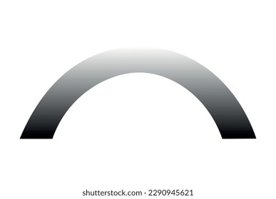 Realistic bright rainbow arch against white background vector illustration