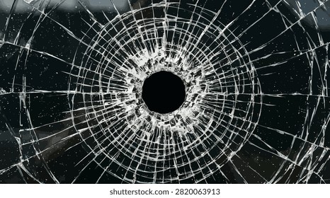 Realistic broken glass effect for suspenseful, industrial, or crime-themed visual designs.