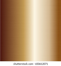 Realistic bronze foil texture background. metal gradient template for golden border, frame, ribbon design.	