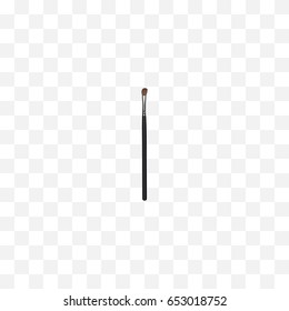 Realistic Brow Makeup Tool Element. Vector Illustration Of Realistic Eye Paintbrush Isolated On Clean Background. Can Be Used As Eye, Brow And Brush Symbols.