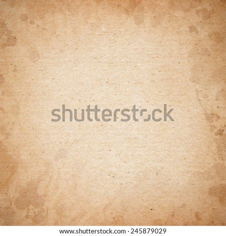 Realistic brown cardboard stained texture. vector illustration.