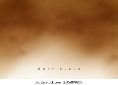 realistic brown dusty sandstorm texture background design vecto