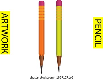 Realistische, braune und gelbe Vektorgrafik mit weißem Hintergrund 