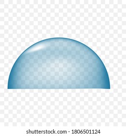 Realistic Bubble Blue Pure Water, at Transparent Effect Background
