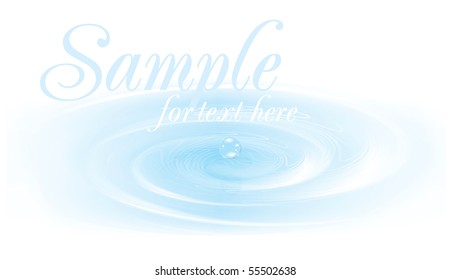 Realistic bubbles on water. Vector illustration.