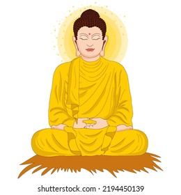 Realistic Buddha Vector Illustration Ai 