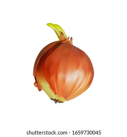 Realistic bulb created by meshes. Vector illustration