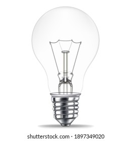 realistic bulb isolated on white background. vector illustration.
