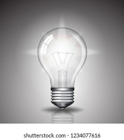realistic bulb with light