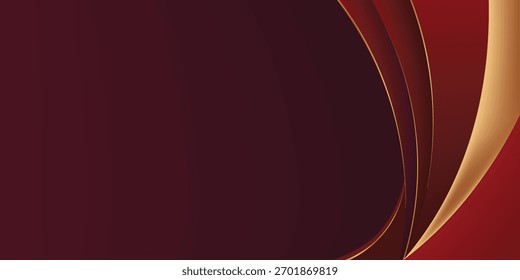 Diseño de Vector de fondo de oro burdeos realista en eps 10