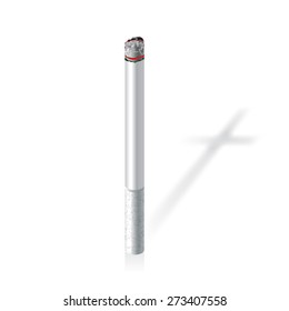 Realistic burning cigarette