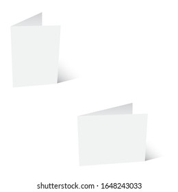 Realistic business card with soft shadow. Vector.