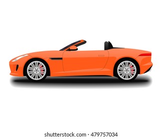 realistic cabriolet car.