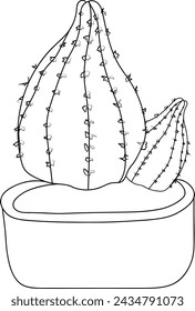 Realistic cactus coloring page, pencil cactus drawing, pencil sketch cactus drawing, cactus drawings black and white, simple cactuses drawing black and white, cute cactuss clipart black and white