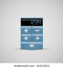 A realistic calculator icon, vector