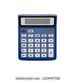 Realistic calculator isolated on white background.The calculator is in the vector.Calculator vector illustration.Vector EPS10.