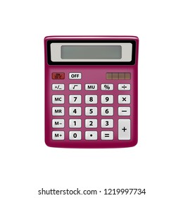 Realistic calculator isolated on white background.The calculator is in the vector.Calculator vector illustration.Vector EPS10.