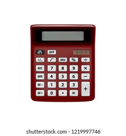 Realistic calculator in vector isolated on a white background.Calculator in vector.Vector illustration of the calculator.