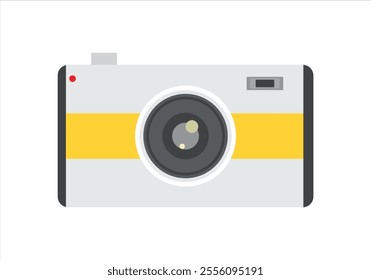 Realistic Camera Lens Vector Design, Minimalist and Versatile Vector Graphics for Media, Filmmaking, and Photography Themes. 