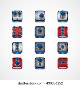 realistic camera photography media theme vector art illustration