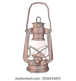 Realistische Camping Lampe Vektorgrafik