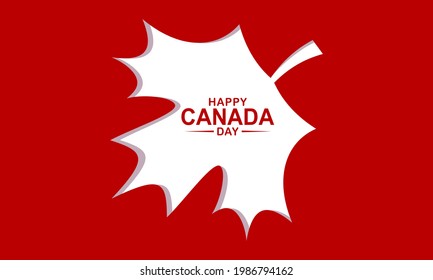 Realistic canada day illustration vector 