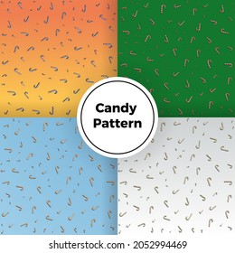 Realistic candy cane isolated on transparent backdrop. Vector illustration. Top view on icon. Template for greeting card on Christmas and New Year.