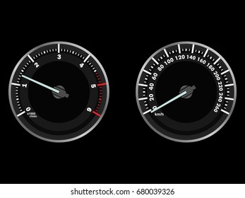 realistic car dashboard