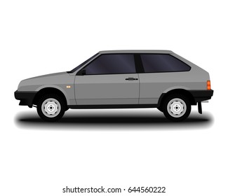 realistic car. hatchback.