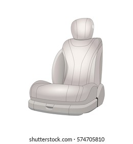 realistic car. luxury seat