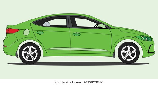 Realistic Car, Pickup and Vehicle Vector Illustration