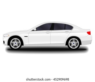 realistic car. sedan