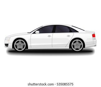 realistic car. sedan
