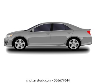 realistic car. sedan.