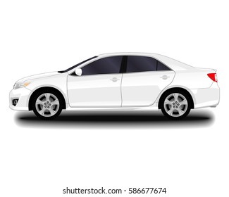 realistic car. sedan.