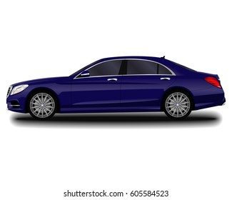 realistic car. sedan.