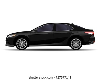 realistic car. sedan.