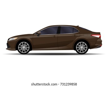 realistic car. sedan.