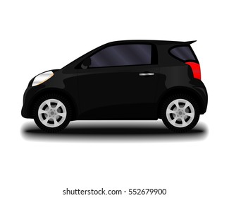 realistic car. small hatchback.