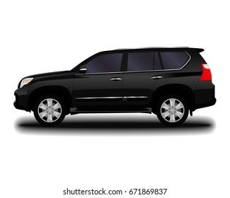 realistic car. SUV 