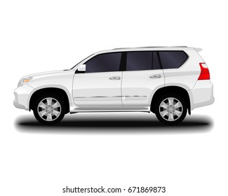 realistic car. SUV 
