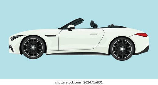 Realistic Car Vector Illustration Abstract geometric Vintage design