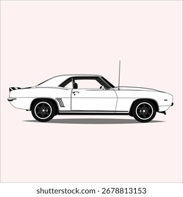 
Realistic Car Vector Line Art Illustration Realistic Car Vector Line Art Illustration 