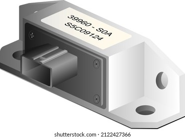 Realistic Car Yaw Rate Sensor In Electronic Stability Control System.