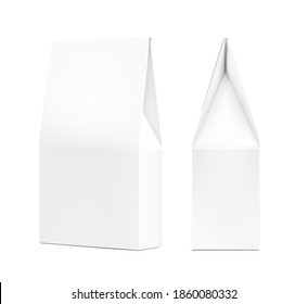 Realistic cardboard box mockups. Side and perspective view. Vector illustration isolated on white background. Can be use for food, medicine, cosmetic and other. Ready for your design. EPS10.
